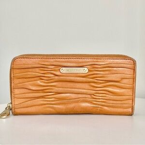 Michael Kors Ruched Leather Wallet